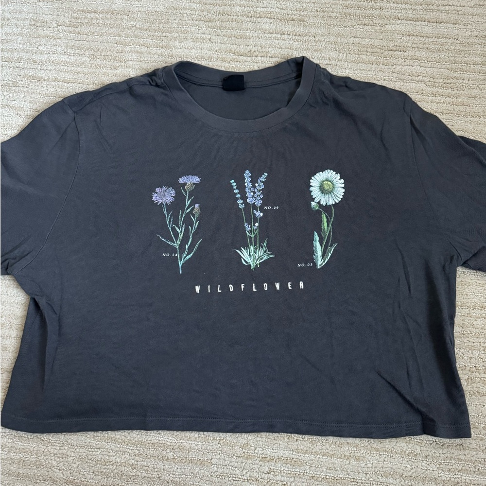 Urban Outfitters dark gray graphic tee (S)
